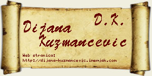 Dijana Kuzmančević vizit kartica